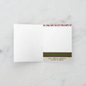 carte de voeux SE PLIANTE personnalisée par 5x7 de (Intérieur)