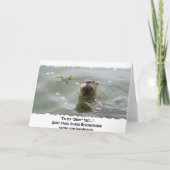 Carte de voeux Sea Otter (Dos)