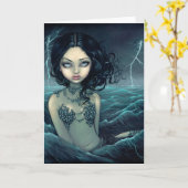 Carte de voeux "Sea Storm" (Fleur jaune)