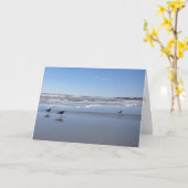 carte de voeux seagull (Fleur jaune)