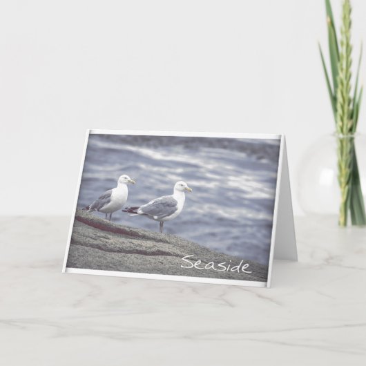 Carte de voeux Seagulls Seaside (Devant)