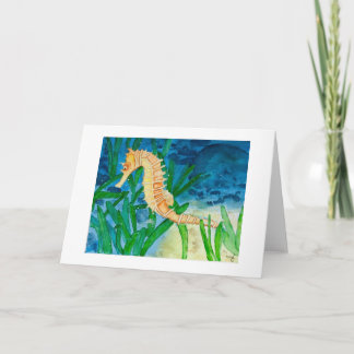 Carte de voeux Seahorse