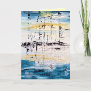 Carte de voeux Seascape - Voile d'été