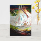 Carte de voeux Seascapes - LUFFING (Fleur jaune)