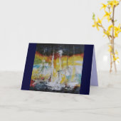 Carte de voeux Seascapes V (Fleur jaune)
