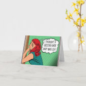 Carte de voeux "Second Date Fart" (Fleur jaune)