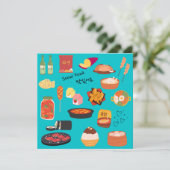 Carte de vœux SEOULFOOD coréenne (Debout devant)
