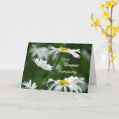 Carte de voeux Serene White Flowers Sympathy (Fleur jaune)