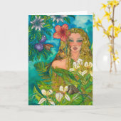 Carte de voeux Serenity (Fleur jaune)