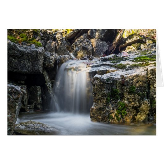 Carte de voeux Serenity Spa Falls (Devant horizontal)