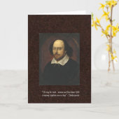 Carte de voeux Shakespeare "Amour/Raison" (Fleur jaune)