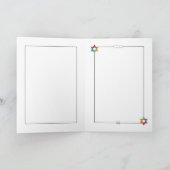 Carte de voeux Shalom colorée (Intérieur)