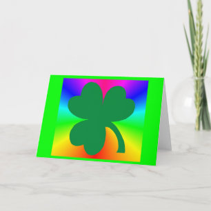 Carte de voeux shamrock