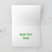 Carte de voeux shamrock "Your Text" (Intérieur)