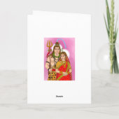 Carte de voeux Shiv Parvati (Dos)