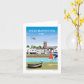 Carte de voeux Shoreham by Sea (Fleur jaune)