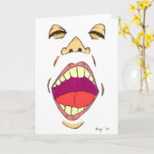Carte de voeux "Shout" (Fleur jaune)