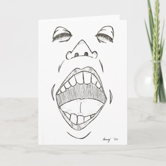 Carte de voeux "Shout" (Devant)