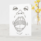 Carte de voeux "Shout" (Fleur jaune)
