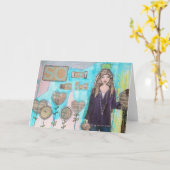 Carte de voeux si heureux pour vous (Fleur jaune)