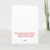 Carte de voeux siamoise de Saint-Valentin de (Dos)