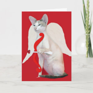 Carte de voeux siamoise de Saint-Valentin de