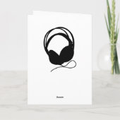 Carte de voeux Silhouette pour casque (Dos)