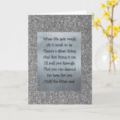 Carte de voeux Silver (Fleur jaune)