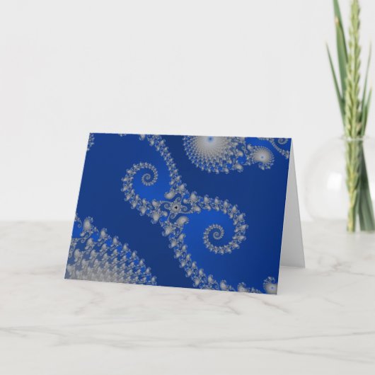 Carte de voeux Silver Seahorse (Devant)