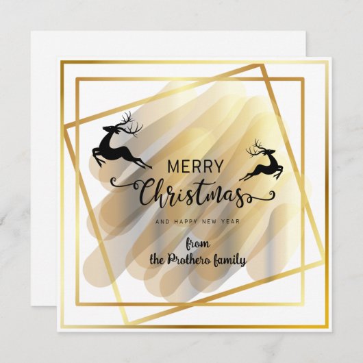 Carte de vœux simple (Devant / Derrière)