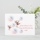 Carte de vœux simple (Debout devant)