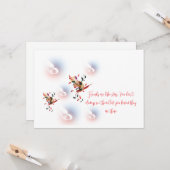 Carte de vœux simple (Devant/Arrière en situation)