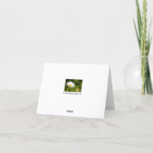 Carte de voeux simple à la taille (Dos)