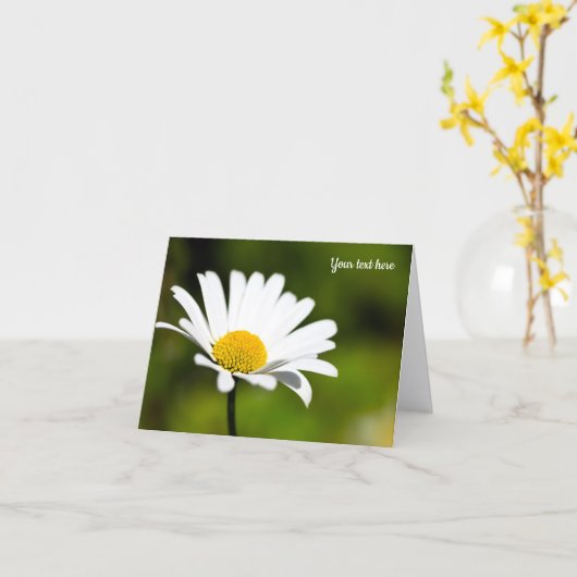 Carte de voeux simple à la taille (Fleur jaune)
