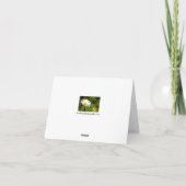 Carte de voeux simple à la taille (Dos)