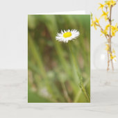 Carte de voeux simple à la taille (Fleur jaune)