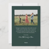 Carte de vœux simple avec écriture moderne pour Jo (Dos)