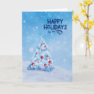 Carte de vœux simple de Noël pour les fêtes