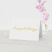 Carte de voeux simple et brillante d'anniversaire (Orchidée)