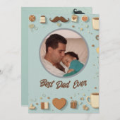 Carte de voeux simple et élégante pour la fête des (Devant / Derrière)