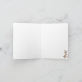 Carte de voeux simple et heureuse de Pâques Bunny (Intérieur)