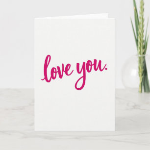 Carte de vœux simple « Je t'aime »
