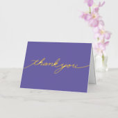 Carte de voeux simple Merci brillant (Orchidée)