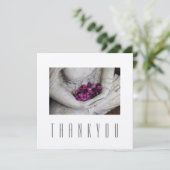 Carte de vœux simple: MERCI: BUDDHA  (Debout devant)