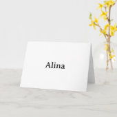 Carte de vœux simple pliée 5" x 7" (Fleur jaune)