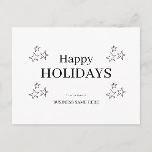 Carte de vœux simple pour les fêtes