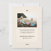 Carte de Vœux Simple pour les Fêtes avec Évergreen (Dos)