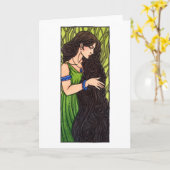 Carte de voeux Sinann (Fleur jaune)