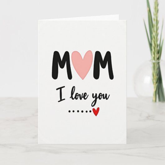 Carte de voeux sincère pour maman (Devant)