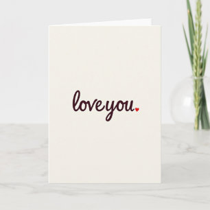 Carte de vœux sincères « Je t'aime »